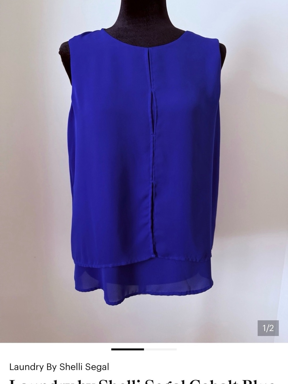 Bundle of 2 Sleeveless Chiffon Tops | Size 8/M | Vince Camuto & Laundry